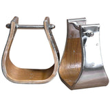 Nickle Plated Wooden Stirrups