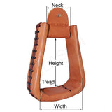 Nickle Plated Wooden Stirrups