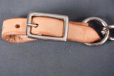 Bar H Equine Western Horse Stainless Steel Chain Genuine American Leather Curbs Strap