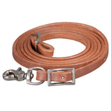 BAR H EQUINE Western Leather Horse Rein With Adjustable Buckle | Reins for Horses - Dark Brown