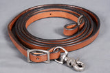 BAR H EQUINE Western Leather Horse Rein With Adjustable Buckle