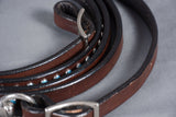 BAR H EQUINE Western Leather Horse Rein With Adjustable Buckle