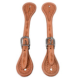 Bar H Equine Leather Spurs Straps for Adults Western Womens Spur Horse Riding Barrel Racing Show and Rodeo Strap Adult Women