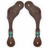 Bar H Equine Western Leather Spurs Straps for Adults Men Womens Spur Straps