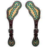 Bar H Equine Western Leather Spurs Straps for Adults Men Womens Spur Straps