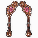Bar H Equine Western Leather Spurs Straps for Adults Men Womens Spur Straps