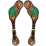 Bar H Equine Western Leather Spurs Straps for Adults Men Womens Spur Straps