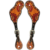 Bar H Equine Leather Spurs Straps for Adults Western Womens Spur Horse Riding Barrel Racing Show and Rodeo Strap Adult Women