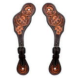 Bar H Equine Leather Spurs Straps for Adults Western Womens Spur Horse Riding Barrel Racing Show and Rodeo Strap Adult Women