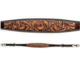 Bar H Equine American Leather Horse Saddle Tack One Ear Headstall | Breast Collar Browband Wither Strap Set for Horses BER113