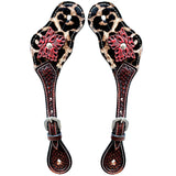 Bar H Equine Leather Spurs Straps for Adults Western Womens Spur Horse Riding Barrel Racing Show and Rodeo Strap Adult Women
