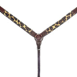 Bar H Equine American Leather Horse Saddle Tack Breast Collar Wither Strap Set