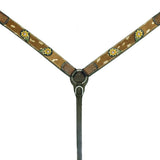Bar H Equine American Leather Horse Saddle Tack Headstall Breast Collar Wither Strap Set - Breast Collor