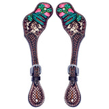 Bar H Equine Western Leather Spurs Straps for Adults Men Womens Spur Straps