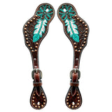 Bar H Equine Western Leather Spurs Straps for Adults Men Womens Spur Straps