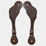Bar H Equine Leather Spurs Straps for Adults Western Womens Spur Horse Riding Barrel Racing Show and Rodeo Strap Adult Women