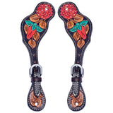 Bar H Equine Western Leather Spurs Straps for Adults Men Womens Spur Straps