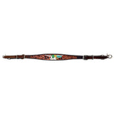 Bar H Equine American Leather Horse Saddle Tack One Ear Headstall | Breast Collar Browband Wither Strap Set for Horses BER180