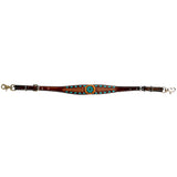 Bar H Equine Genuine Western American Leather Horse Premium Headstall & Breast Collar Set