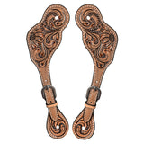 Bar H Equine Western Leather Spurs Straps for Adults Men Womens Spur Straps
