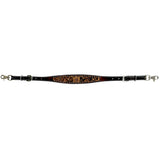 Bar H Equine Genuine Western American Leather Horse Premium Headstall & Breast Collar Set