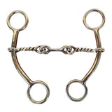 Bar H Equine Dogbone Horse Goostree Twisted Wire 5 In Mouthpiece Curb Bit Stainless Steel