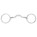 BAR H EQUINE Loose O Ring Snaffle with Low Port Comfort Mouthpiece