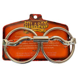 HILASON Western Horse Weighted O Ring Snaffle Bit SS and Black Sweet Iron
