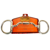 BAR H EQUINE Eggbutt Double Jointed Copper Link Snaffle Horse Bit - Silver III