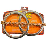BAR H EQUINE Horse Bit Loose Flat Ring with Twisted Copper Wire Stainless Steel | Bits Western| Training