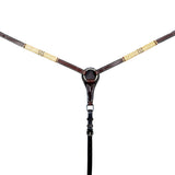 Natural Rawhide Horse Western leather Breast Collar Brown