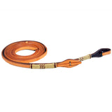 Bar H Equine Western Horse 8ft Natural Rawhide Braiding American Leather Split Reins