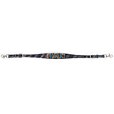 Bar H Equine Genuine Western American Leather Horse Premium Headstall & Breast Collar Set - One Ear Headstall