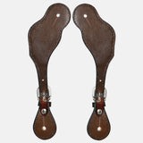 Bar H Equine Leather Spurs Straps for Adults Western Womens Spur Horse Riding Barrel Racing Show and Rodeo Strap Adult Women