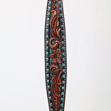 Bar H Equine Genuine Western American Leather Horse Premium Headstall & Breast Collar Set