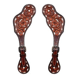 Bar H Equine Leather Spurs Straps for Adults Western Womens Spur Horse Riding Barrel Racing Show and Rodeo Strap Adult Women