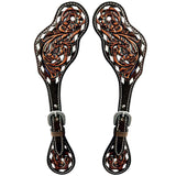 Bar H Equine Western Leather Spurs Straps for Adults Men Womens Spur Straps