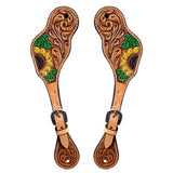 Bar H Equine Western Leather Spurs Straps for Adults Men Womens Spur Straps