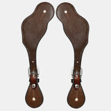 Bar H Equine Leather Spurs Straps for Adults Western Womens Spur Horse Riding Barrel Racing Show and Rodeo Strap Adult Women