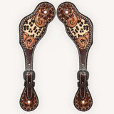 Bar H Equine Leather Spurs Straps for Adults Western Womens Spur Horse Riding Barrel Racing Show and Rodeo Strap Adult Women
