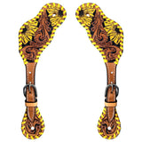 Bar H Equine Western Leather Spurs Straps for Adults Men Womens Spur Straps
