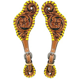 Bar H Equine Western Leather Spurs Straps for Adults Men Womens Spur Straps