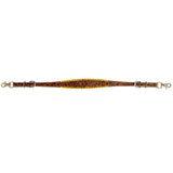 Bar H Equine American Leather Horse Saddle Tack One Ear Headstall | Breast Collar Browband Wither Strap Set BER257