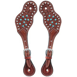 Bar H Equine Western Leather Spurs Straps for Adults Men Womens Spur Straps