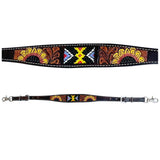 Bar H Equine American Leather Horse Saddle Tack One Ear Headstall | Breast Collar Browband Wither Strap Set BER261