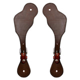 Bar H Equine Leather Spurs Straps for Adults Western Womens Spur Horse Riding Barrel Racing Show and Rodeo Strap Adult Women