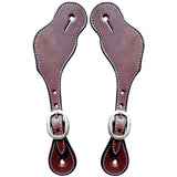 Bar H Equine Western Leather Spurs Straps for Adults Men Womens Spur Straps
