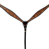 Bar H Equine Genuine Western American Leather Horse Premium Headstall & Breast Collar Set - Breast Collor