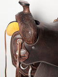 Bar H Equine American Leather Horse Saddle Tack One Ear Headstall | Breast Collar Browband Wither Strap Set BER255