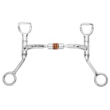 Bar H Equine Smooth Mouth Small Part Tongue Relief Straight Shank Bit W/Copper Roller Bits Horse Snaffle and bridles
